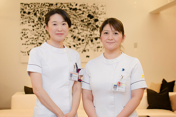 看護師 清水 千重・加藤 貴美代